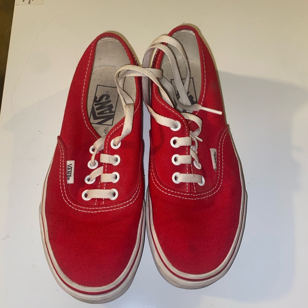 Red authentic vans - Picture 6 of 10